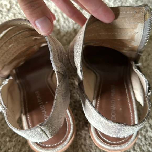 Donald J Pliner Caged Booties Kasia Light Beige Metallic- Women's Size 7.5 - Picture 16 of 16